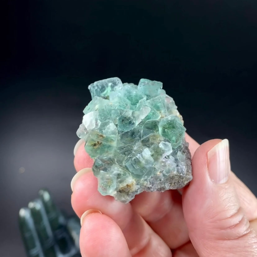 Green Cubic Fluorite Specimen, Okorusu Mine, Namibia