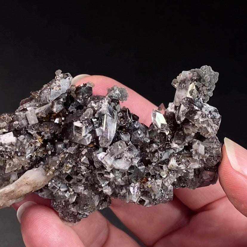 Chocolate Marshy Apophyllite Cluster with Chalcedony from Jalgaon, Maharashtra, India - Natural Crystal Cluster
