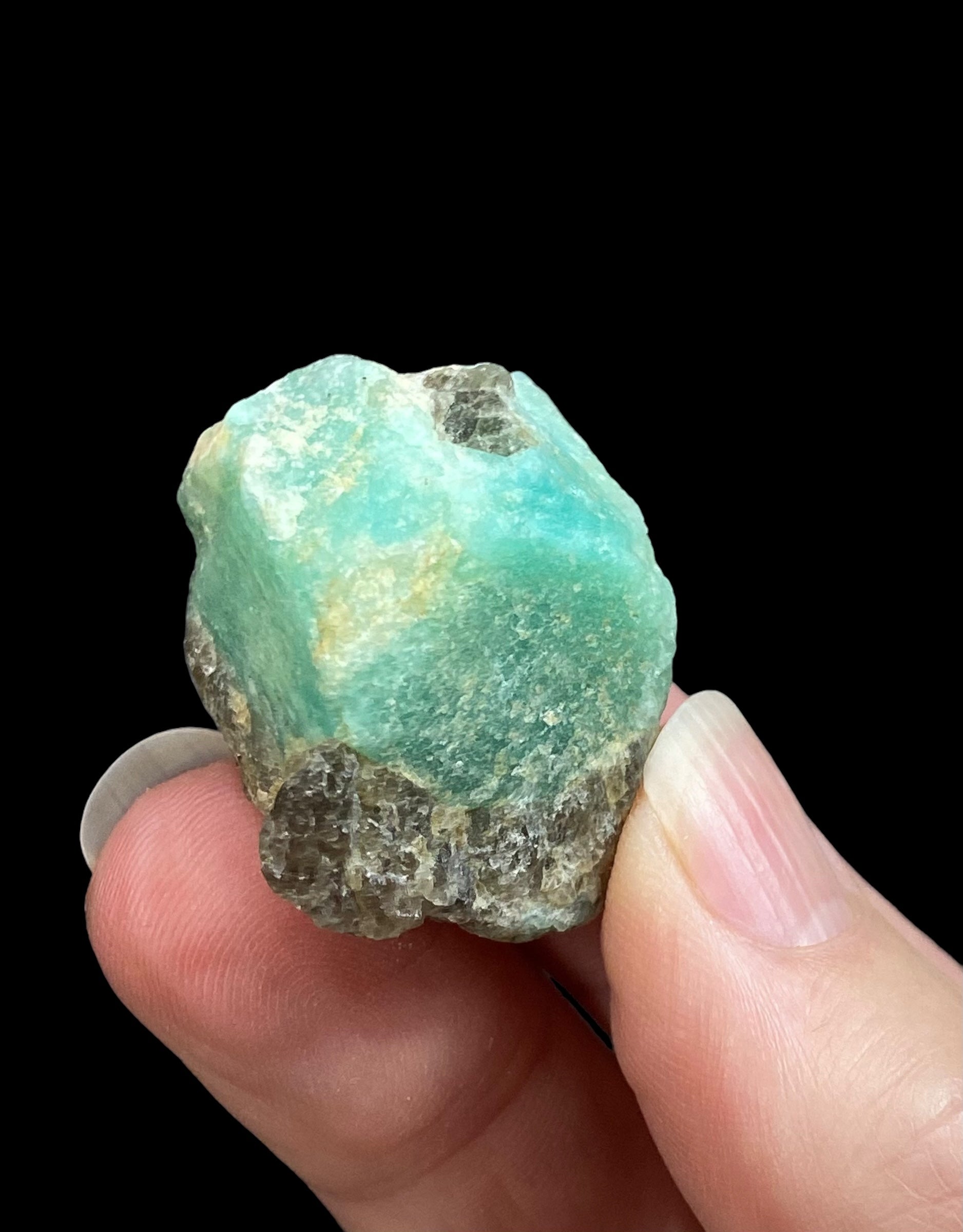 Amazonite Specimen with Smoky Quartz