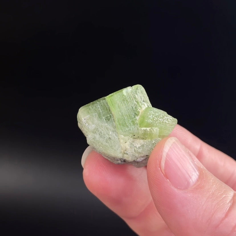 Terminated Peridot Crystal Cluster from Kohistan, Pakistan