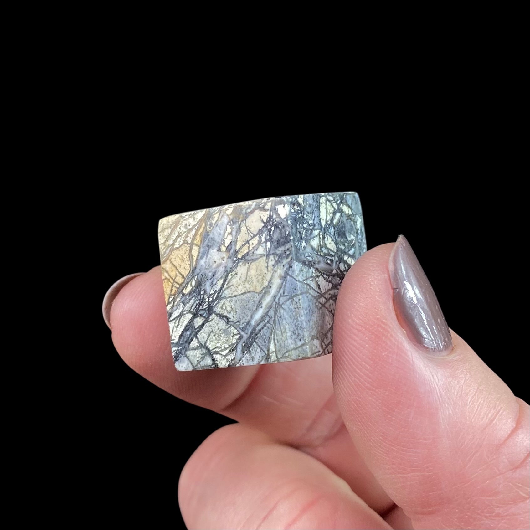 Green Malingano Jasper, Chert Breccia, Polished Cube