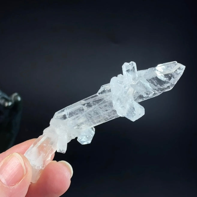 Faden Quartz Crystal Cluster with Natural Bend