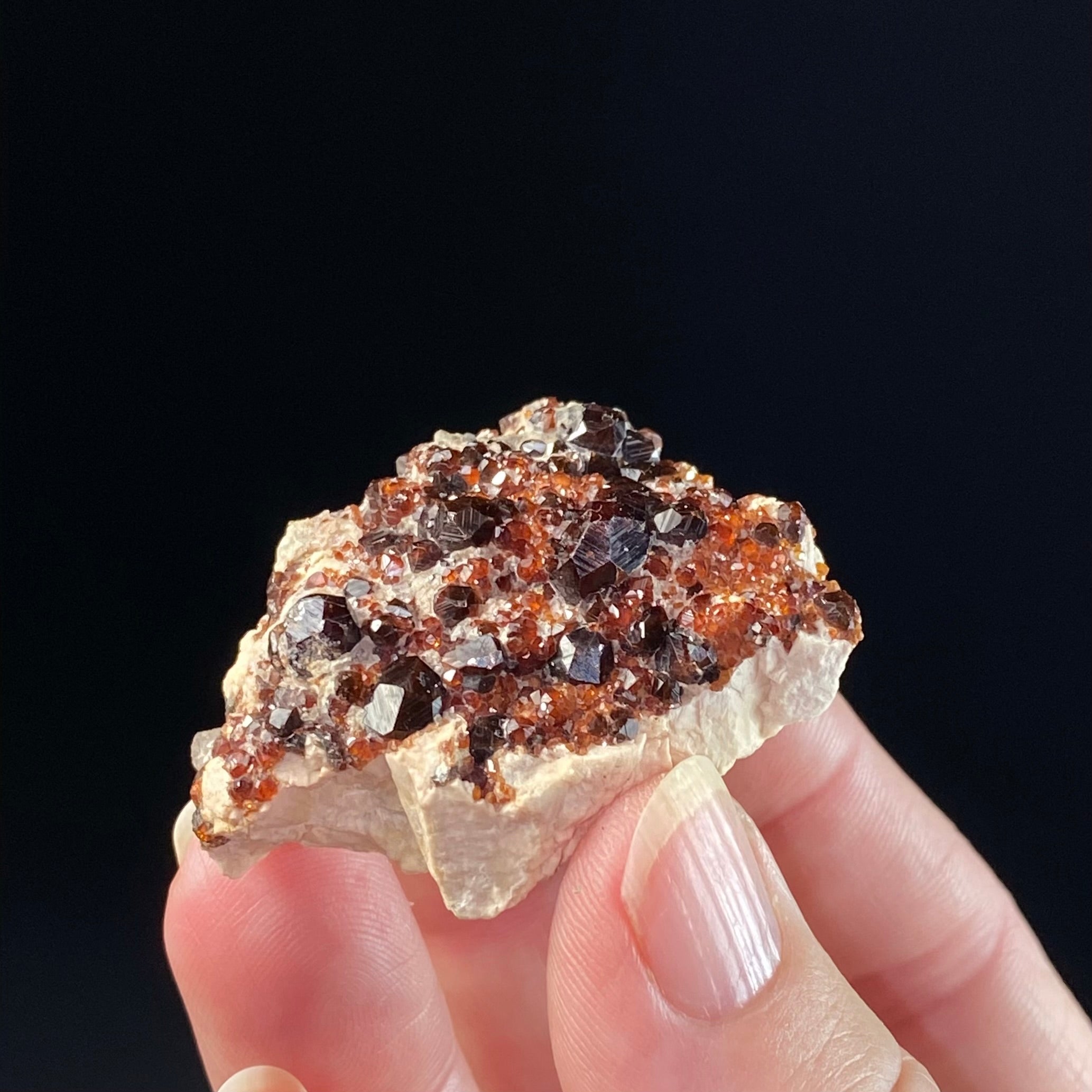 Almandine Garnets & Quartz on Matrix from Hunan Province, China