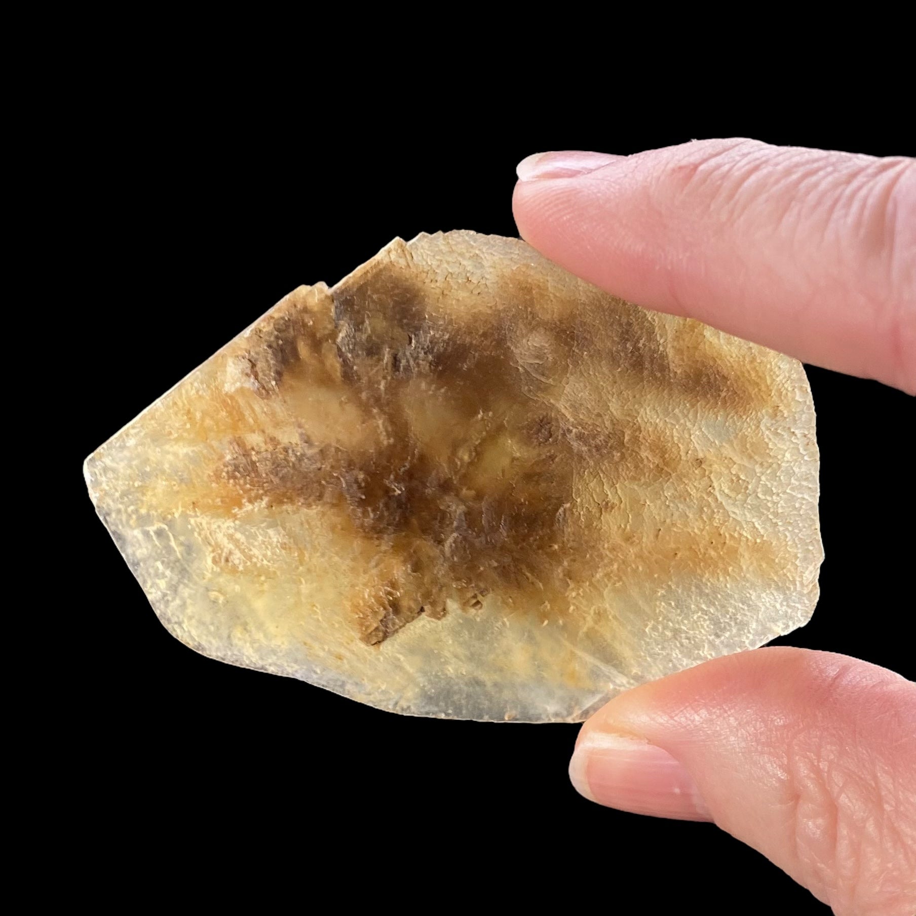 Gypsum var. Selenite Desert Rose Sand Crystal Dollar, Fluorescent & Phosphorescent