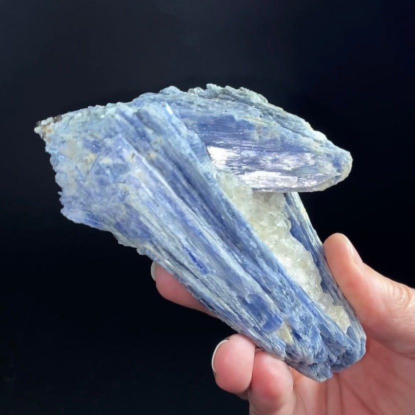 Blue Kyanite and Quartz Specimen from Minas Gerais, Brazil