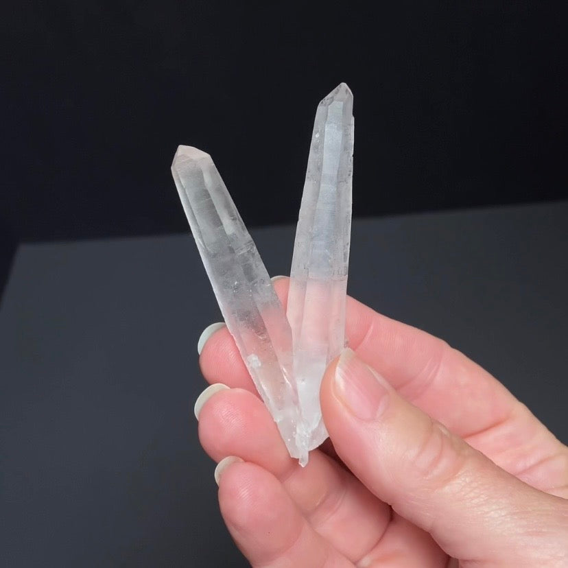 V Shaped Twin Quartz Crystal Cluster