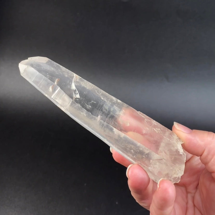 Tabular Quartz Crystal with Unique Surface Markings from Minas Gerais, Brazil