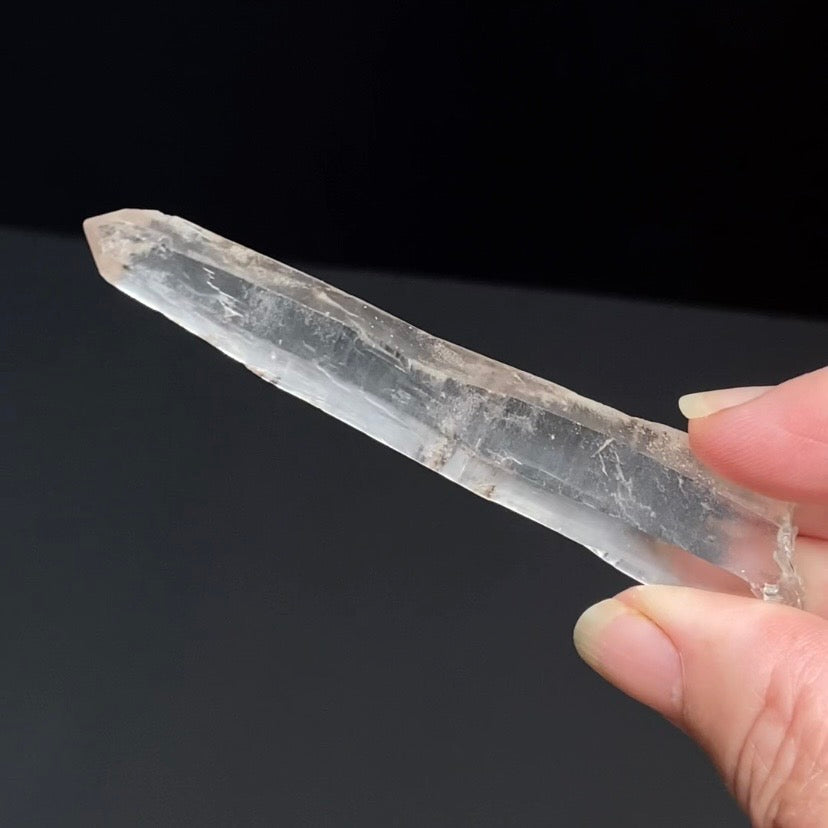 Laser Quartz Crystal with Diamond Shaped Window from Minas Gerais, Brazil