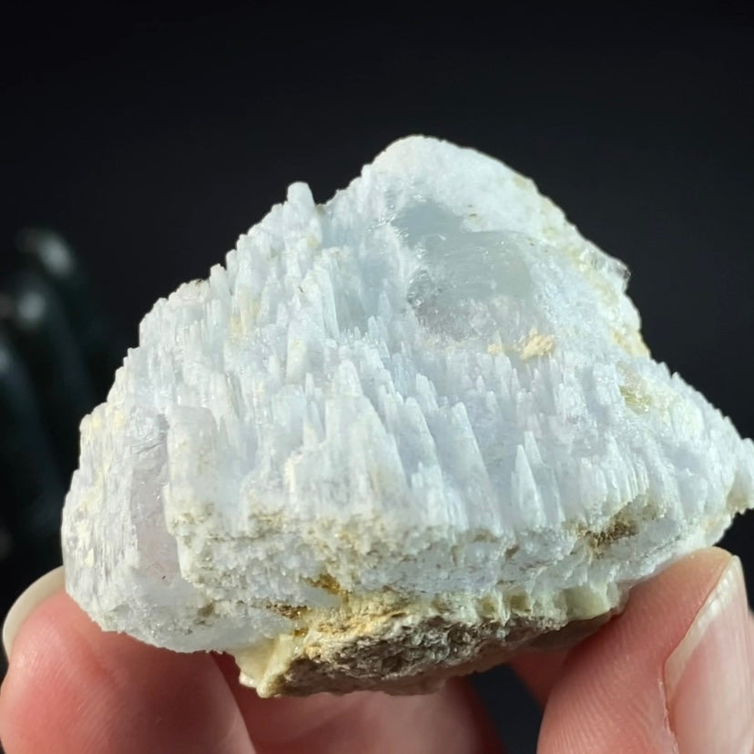 Unique Icy Blue Etched Aquamarine Specimen From Shigar Valley, Pakistan