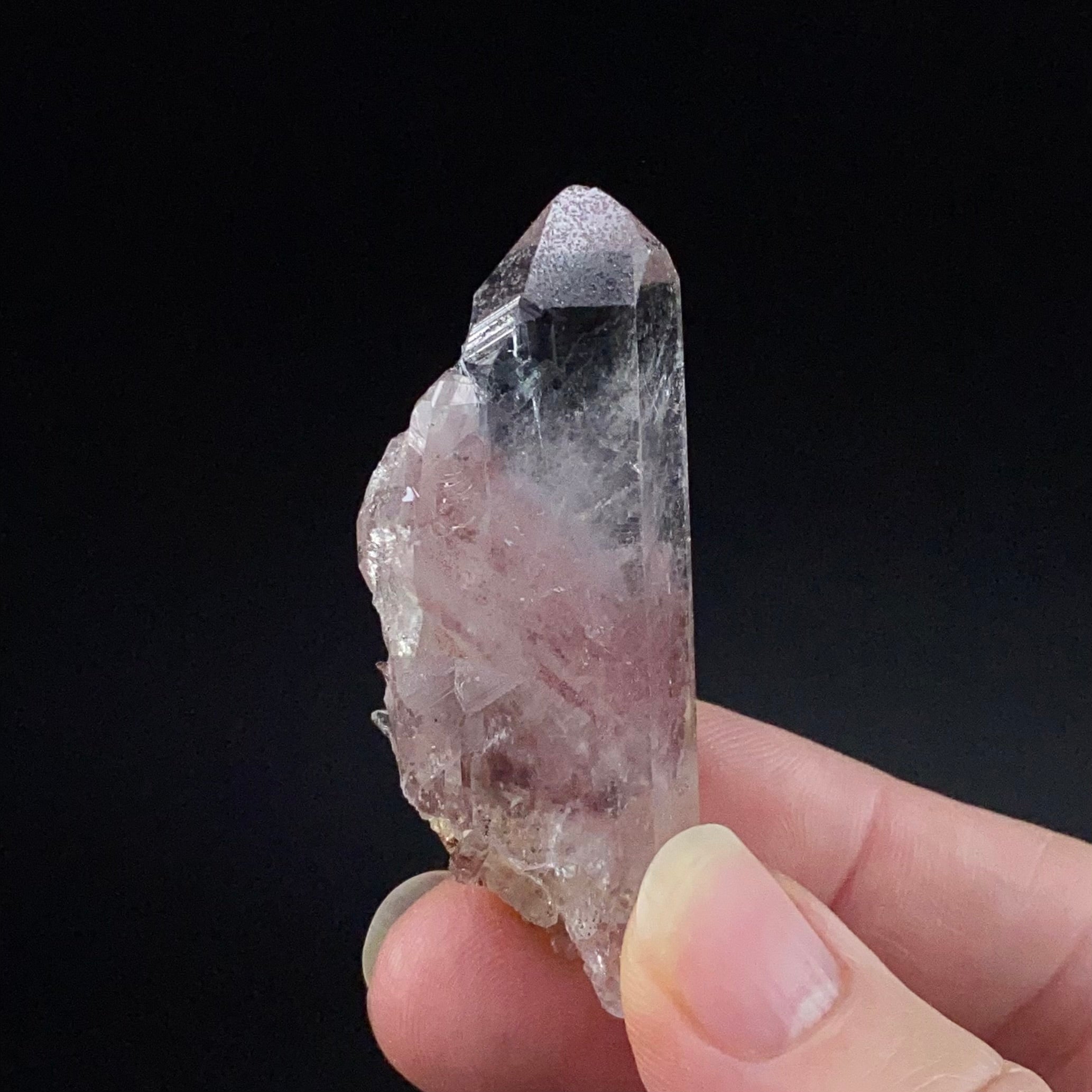 Red Hematite Phantom Sunset Quartz Crystal
