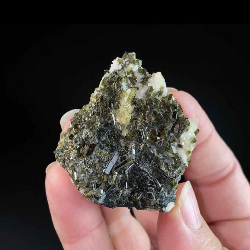 Titanite with Epidote & Aegirine on Feldspar, Shigar Valley, Pakistan