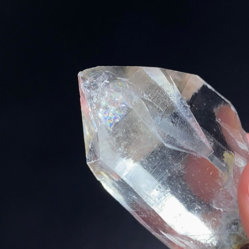 Clear Isis Quartz Crystal with Chlorite Inclusions from Shigar Valley, Pakistan