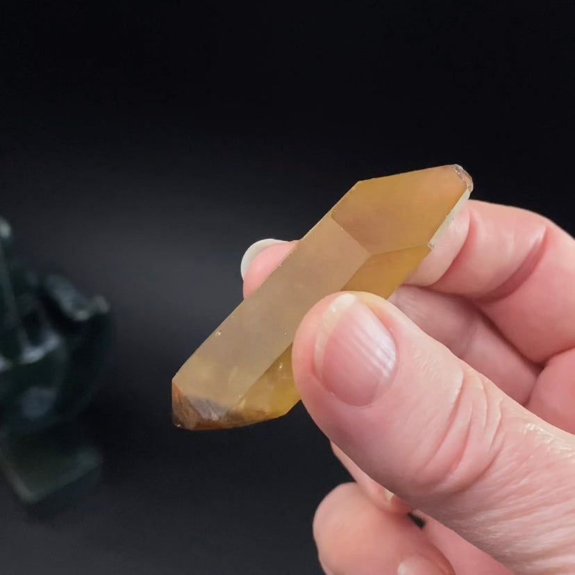 Double Terminated Smoky Citrine Crystal from Chibuku Mine, Zimbabwe