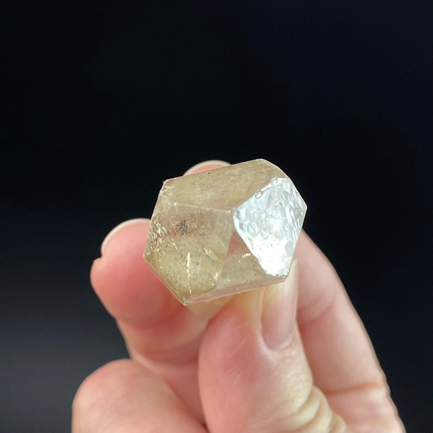 Light Smoky Quartz Scepter Crystal with Rare Trigonal Growth Habit