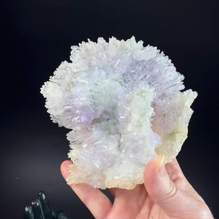 Amethyst Crystal Flower with Celadonite from Ametista do Sul, Brazil