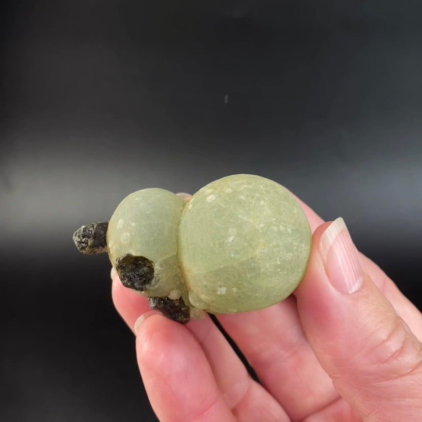 Botryoidal Prehnite Specimen with Epidote, Kayes Region, Mali
