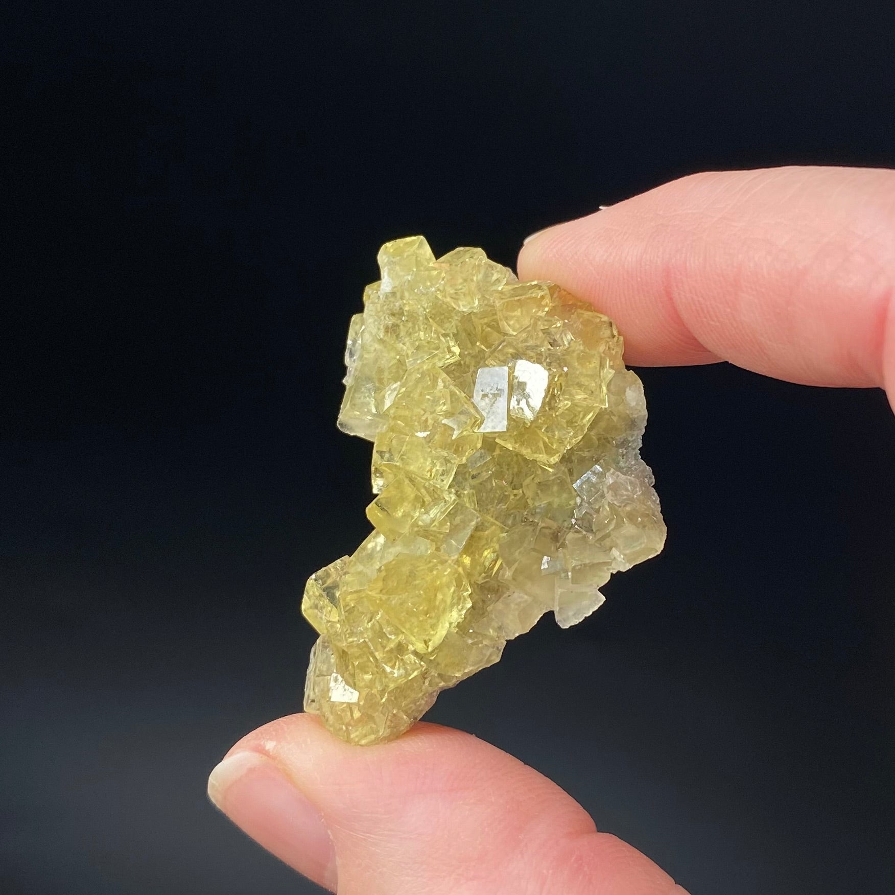 Yellow Moscona Fluorite Cluster