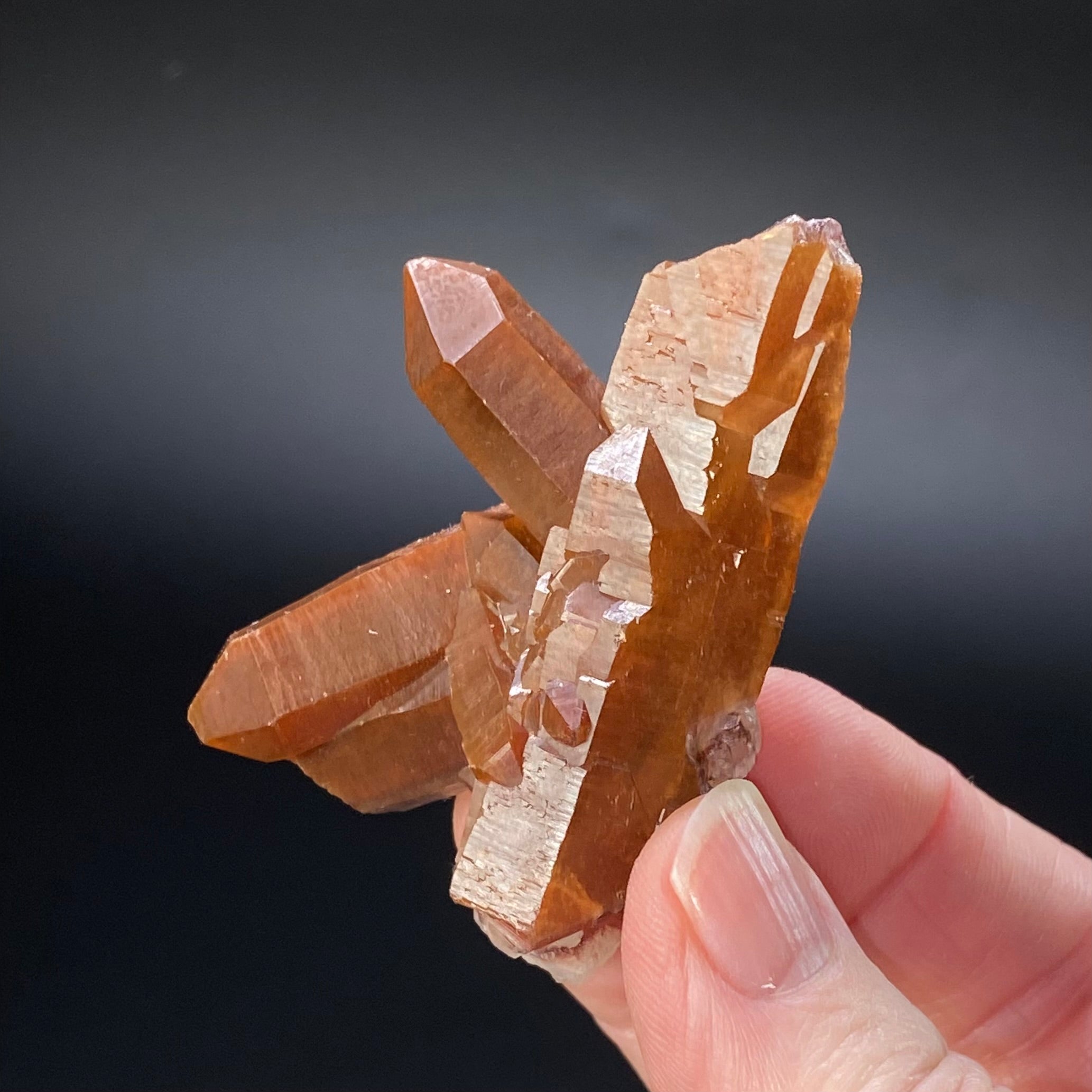 Red Hematite Quartz Crystal Specimen from Tourash, Morocco