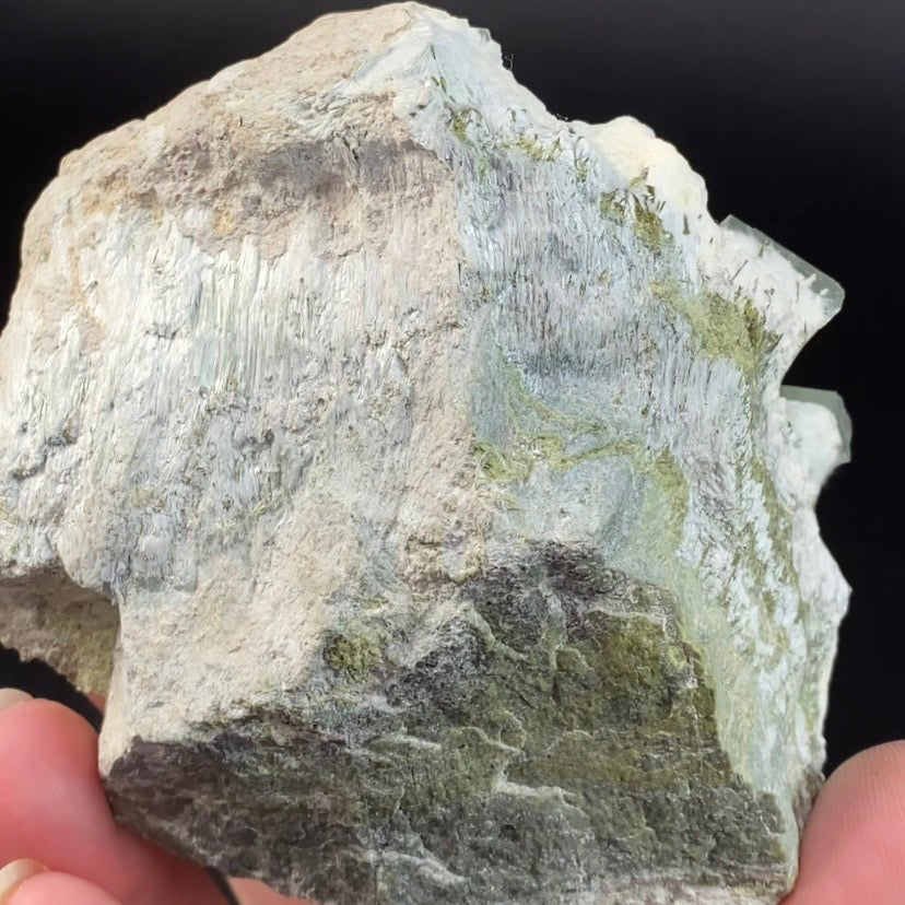 Chlorite Included Pericline Albite Crystals on Matrix