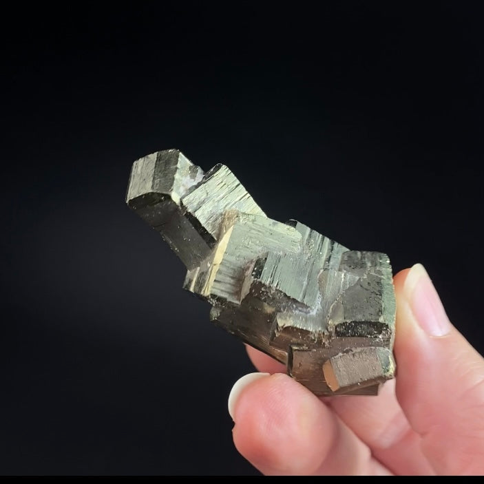 Cubic Pyrite Cluster from Morococha, Peru