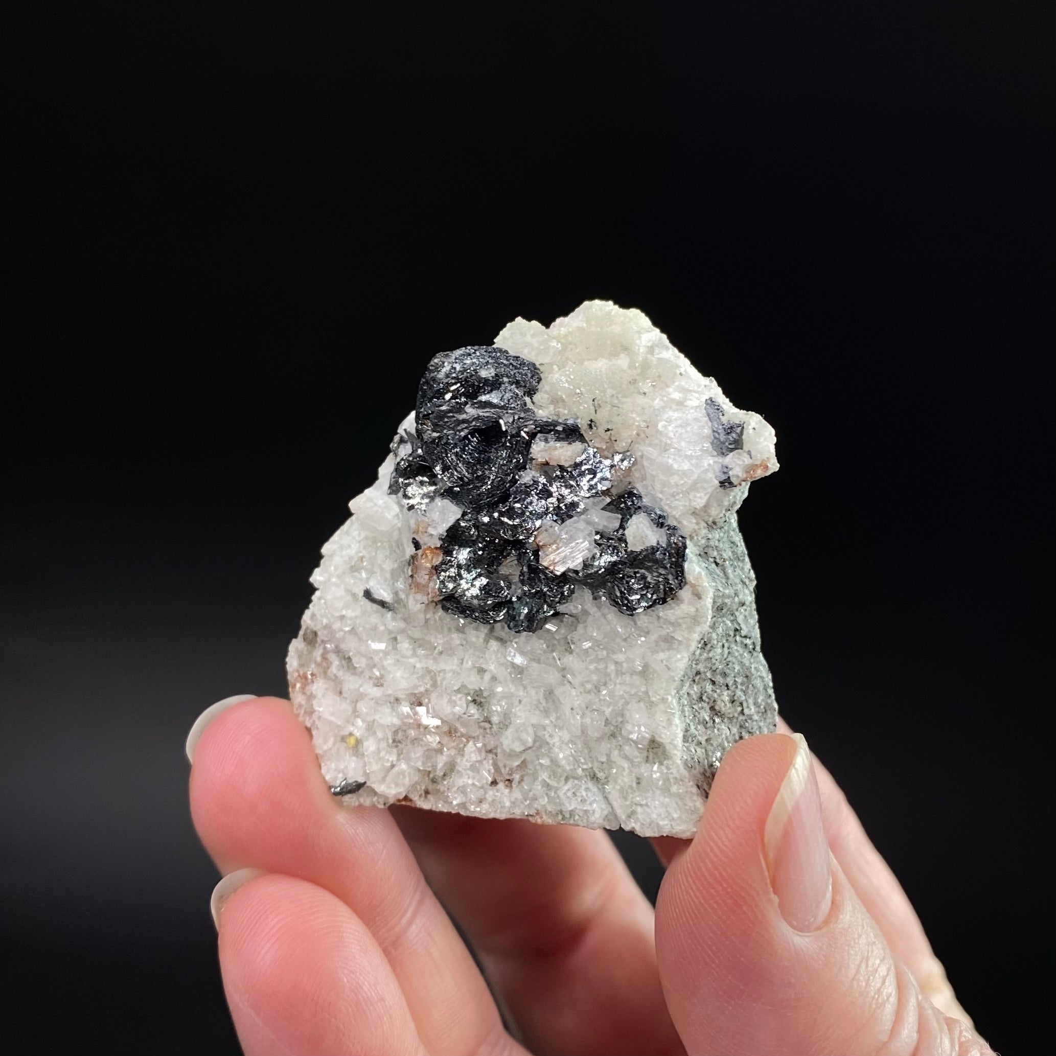 Hematite Rose Clusters with Albite from Shigar Valley, Gilgit-Baltistan, Pakistan