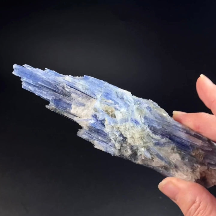 Blue Kyanite and Quartz Specimen from Minas Gerais, Brazil