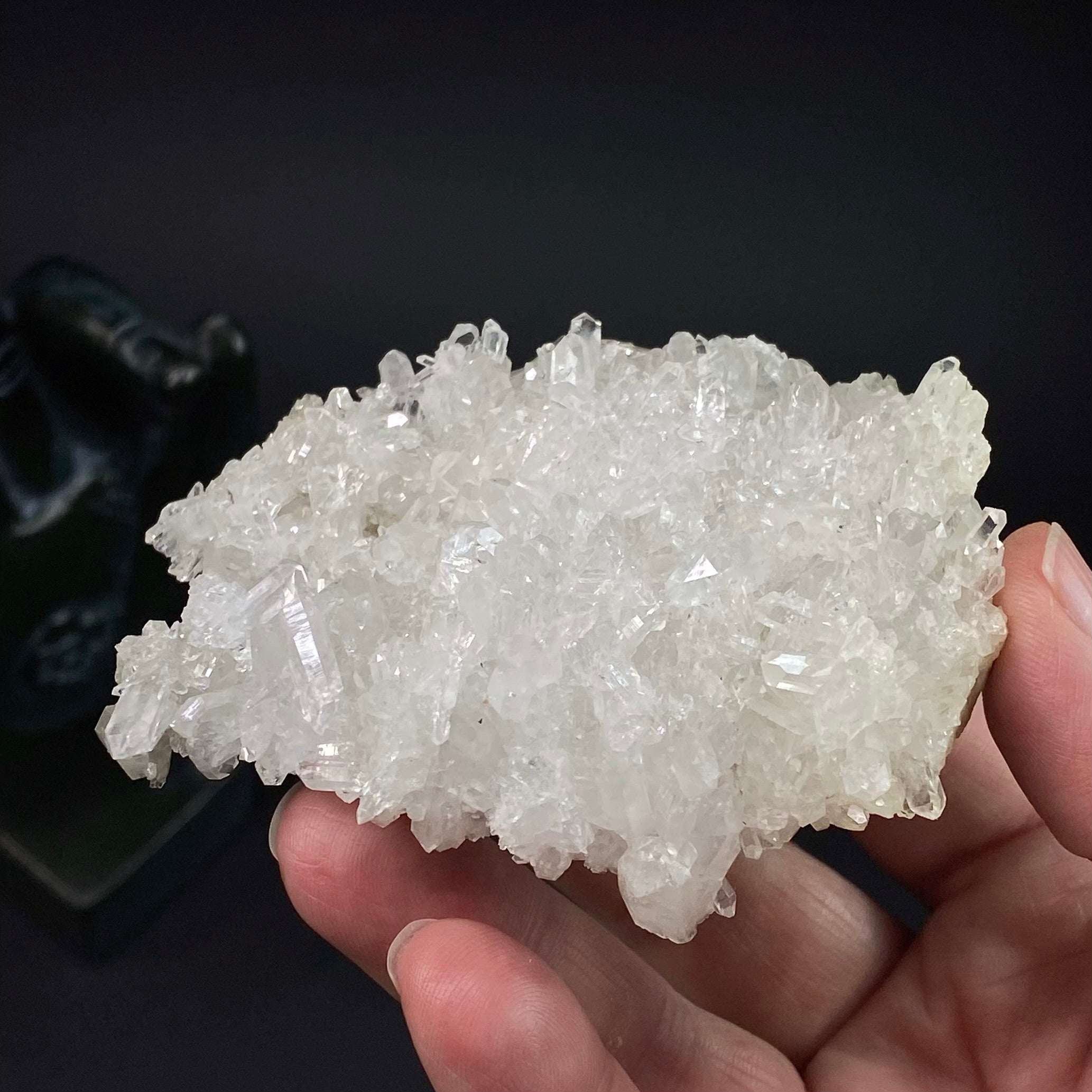 Lustrous Clear Quartz Crystal Cluster
