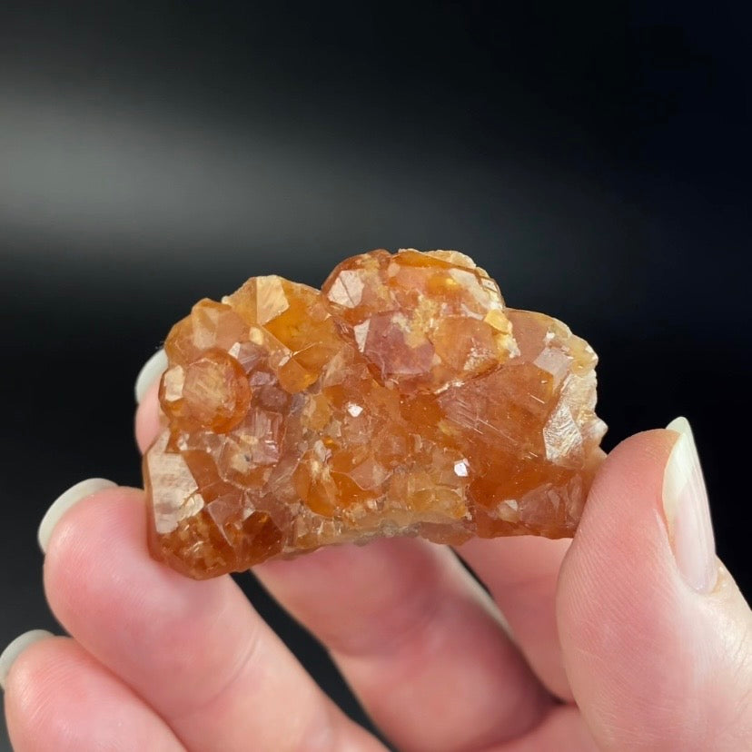 Orange Garnet Crystals on Matrix from Khyber Agency Pakistan