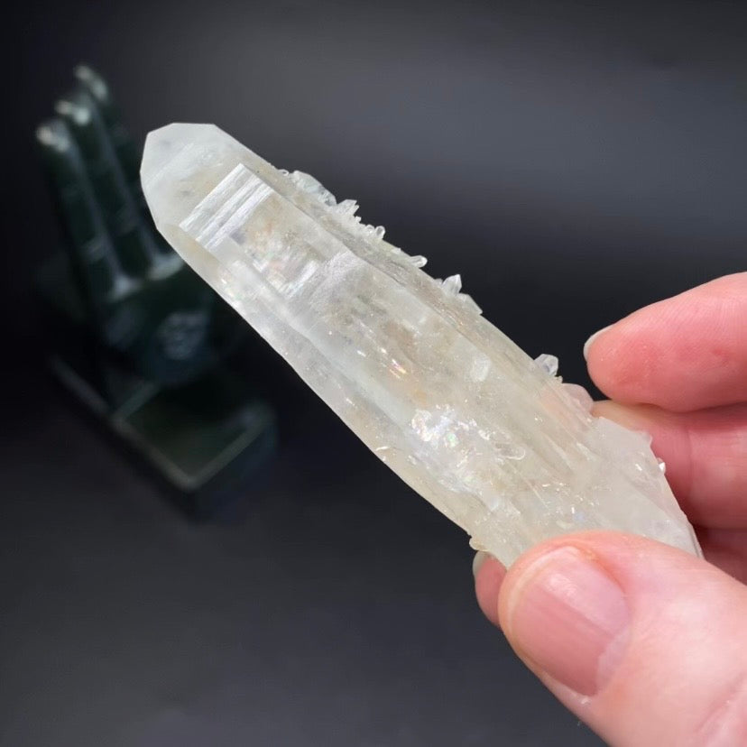 Double Terminated Himalayan Laser Quartz Crystal from Hashupi, Shigar Valley, Pakistan