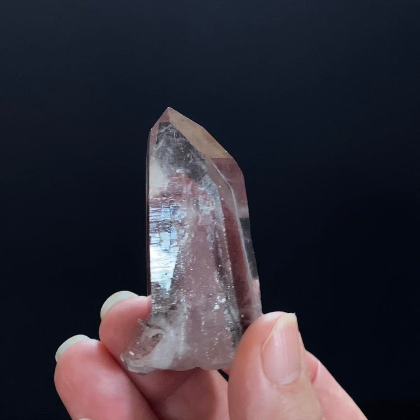 Red Hematite Phantom Sunset Quartz Crystal