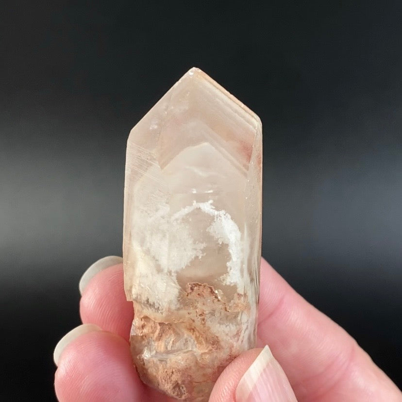 Golden Quartz Crystal with Multiple Phantoms Inside, Corinto, Minas Gerais, Brazil