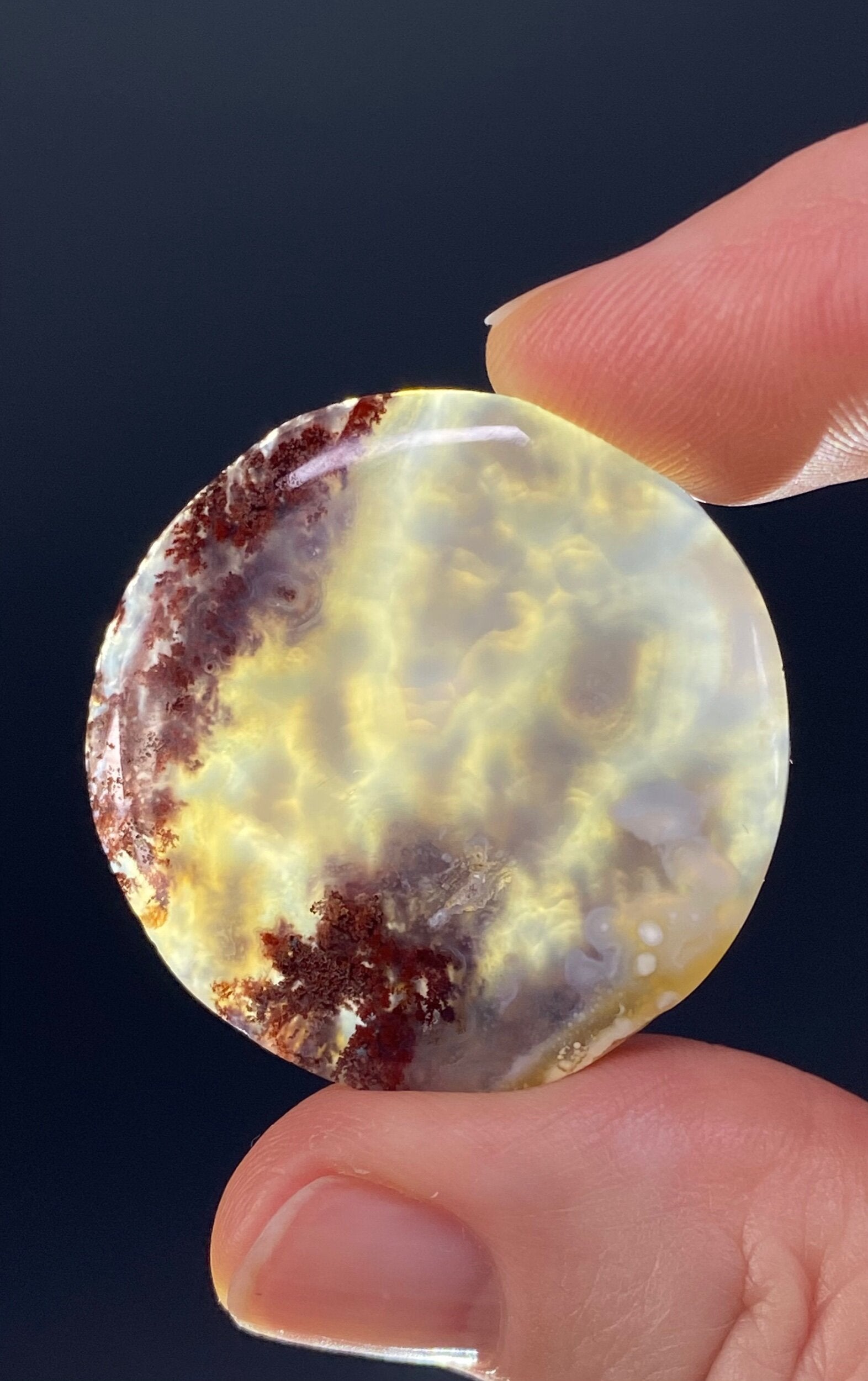 Moss Agate Cabochon