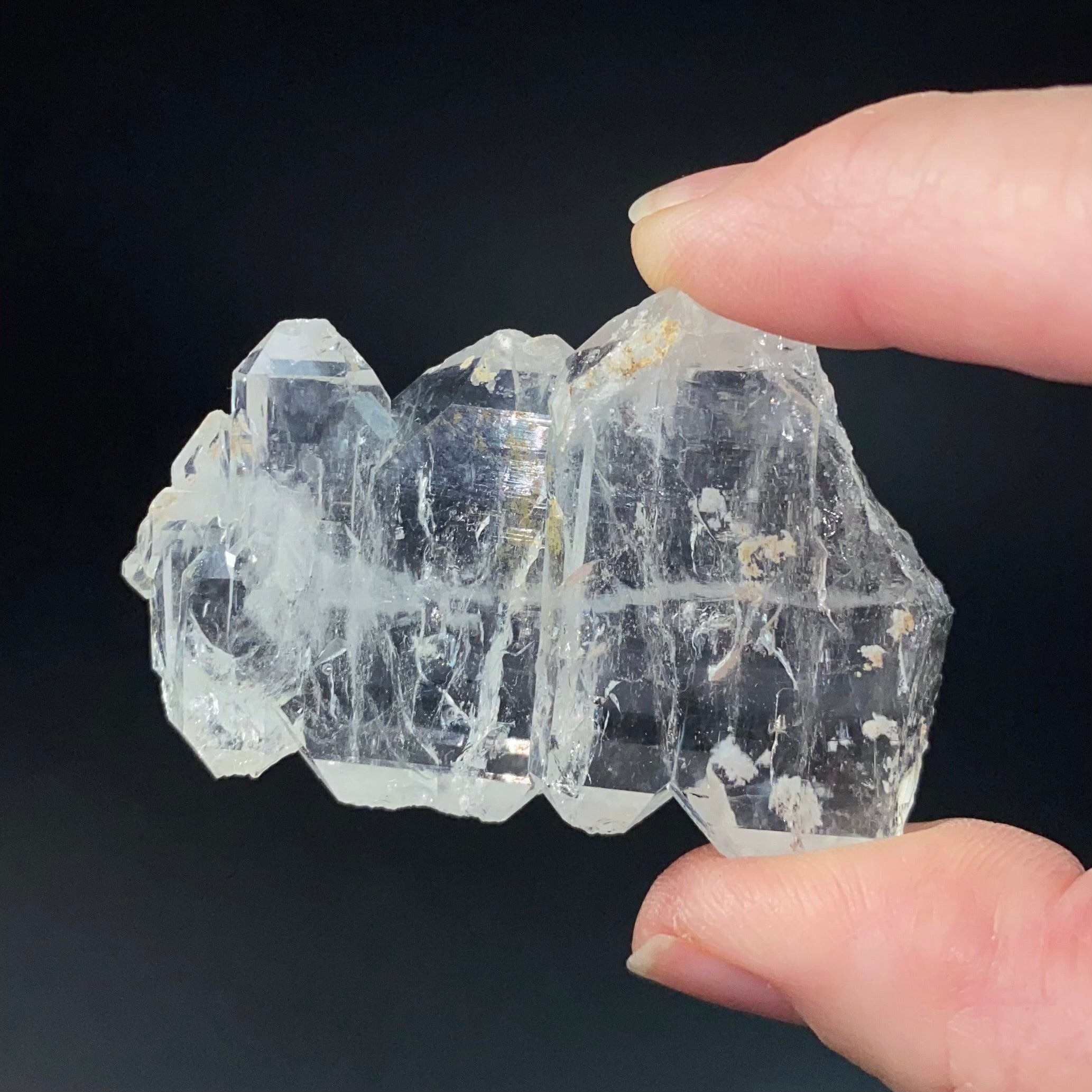 Tabular Faden Quartz Crystal Cluster