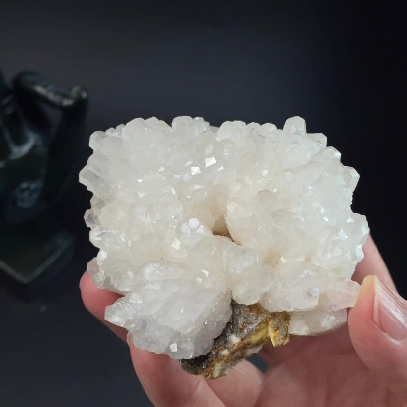 Fluorescent Calcite Cluster from Trepça Mines, Kosovo