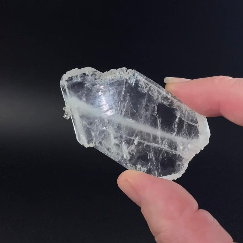 Tabular Faden Quartz Crystal