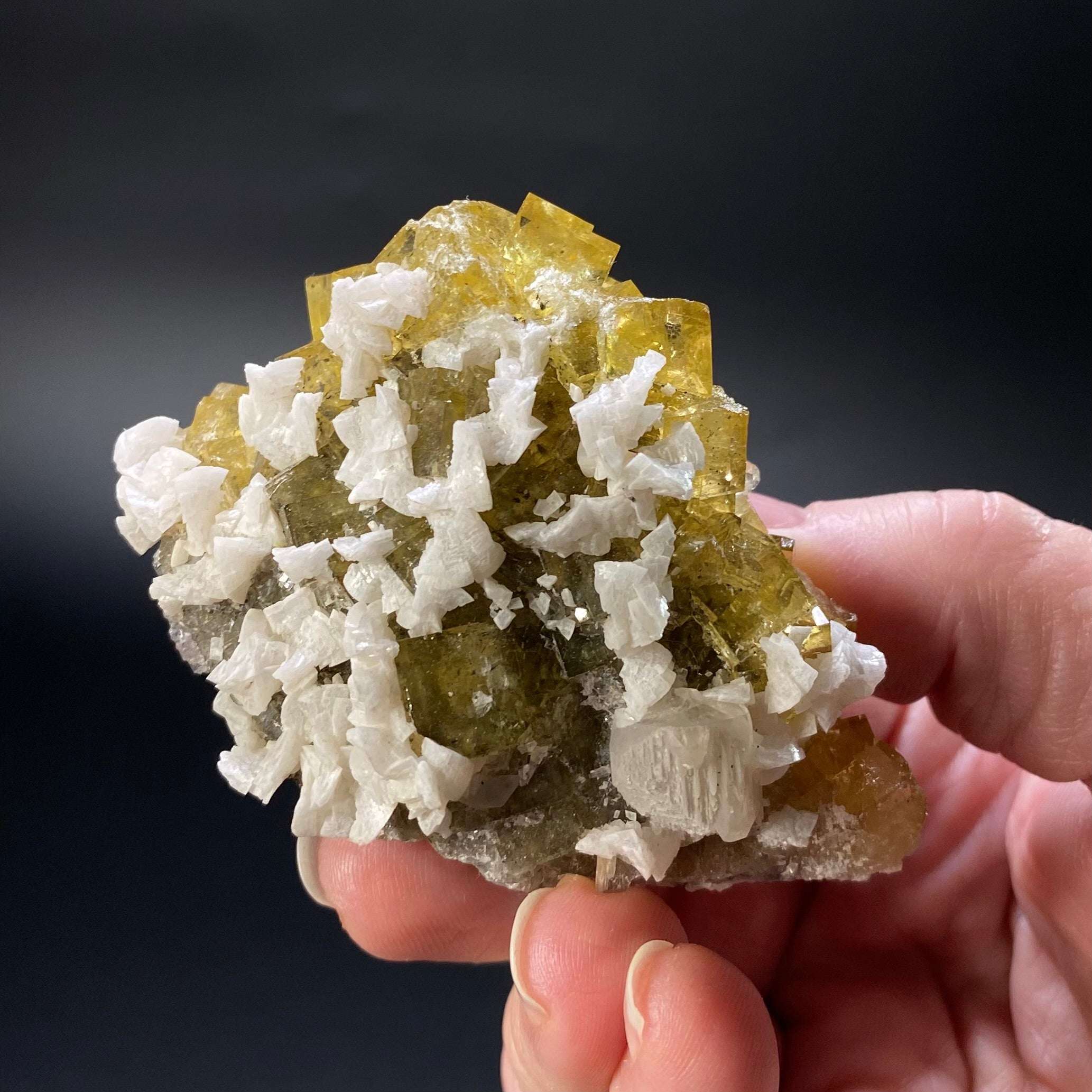 Honey Yellow Moscona Fluorite Cluster