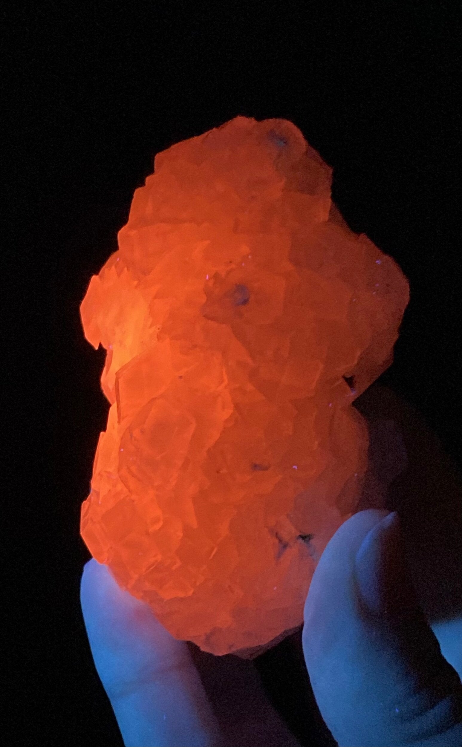 Fluorescent Calcite Specimen