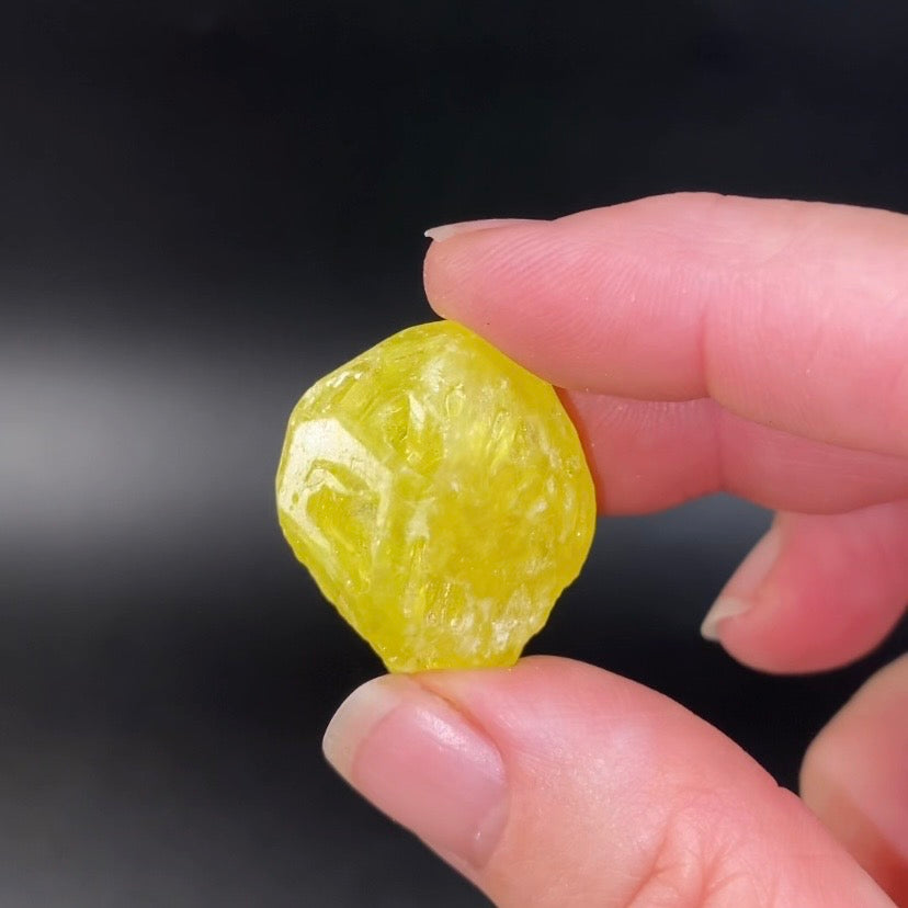Natural Skeletal Sulfur Crystal, El Desierto Mine, Bolivia
