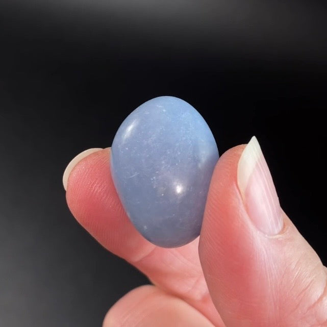 Angelite Tumbled Stone - Natural Polished Stone
