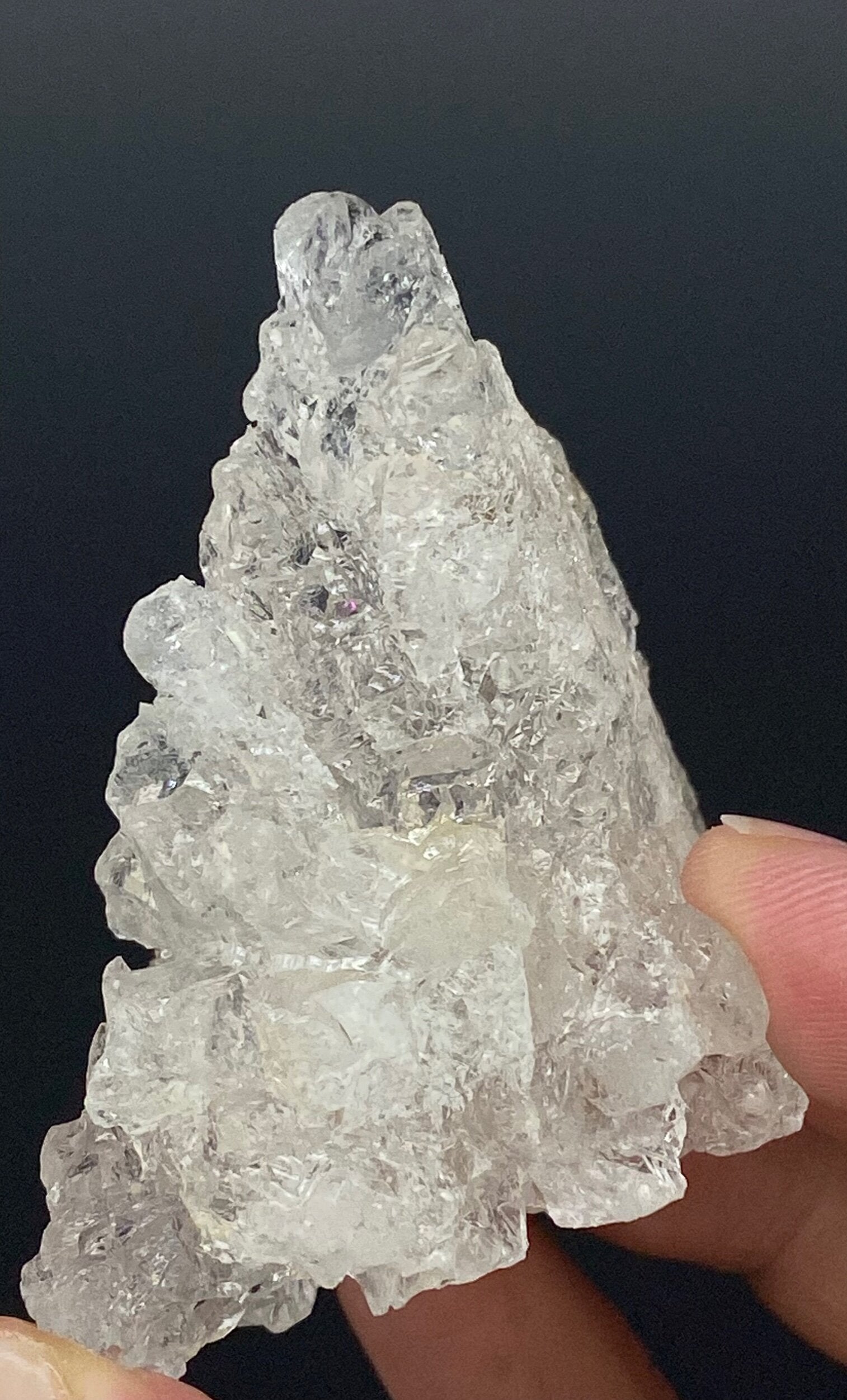 Clear Etched Pollucite Crystal from Afghanistan