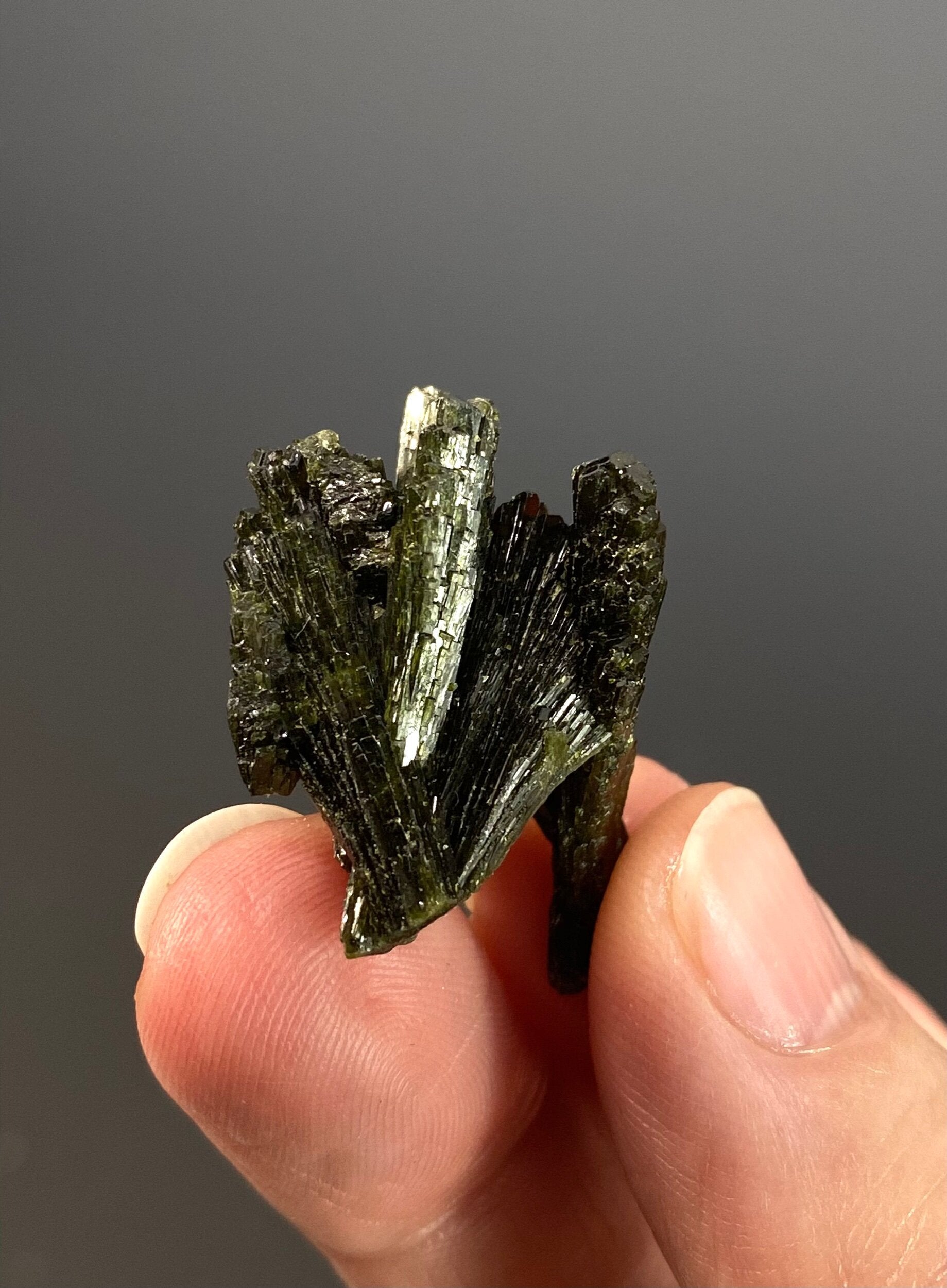 Epidote Fan Crystal Cluster