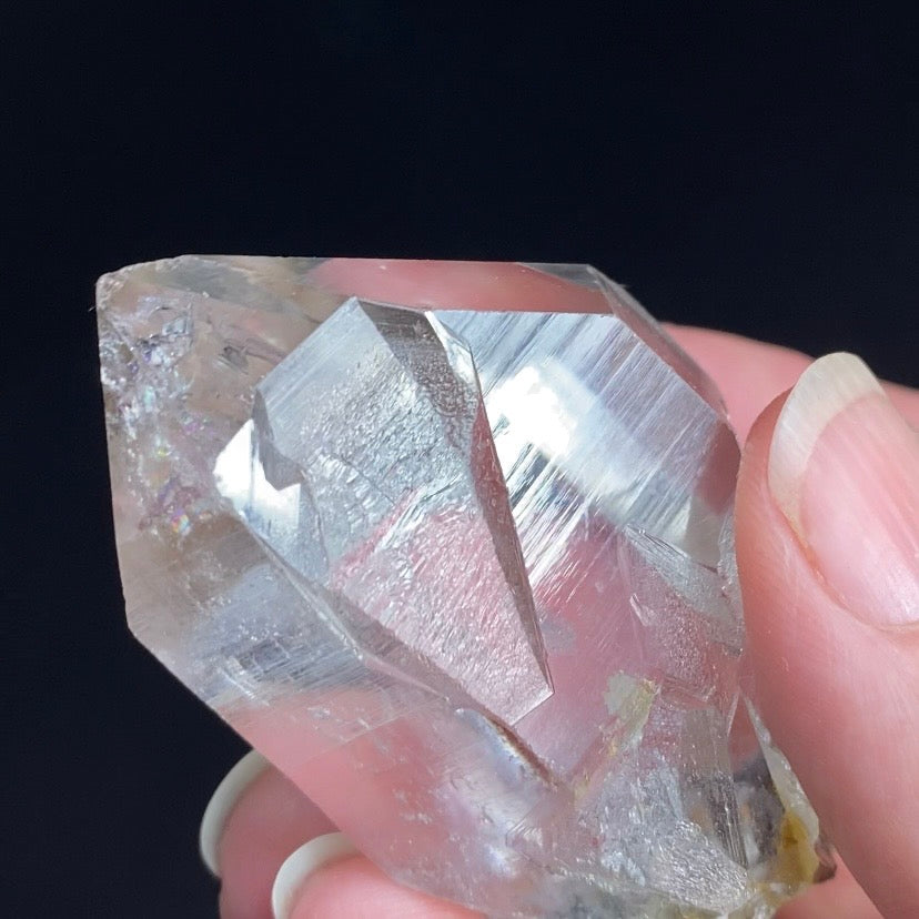 Clear Isis Quartz Crystal with Chlorite Inclusions from Shigar Valley, Pakistan