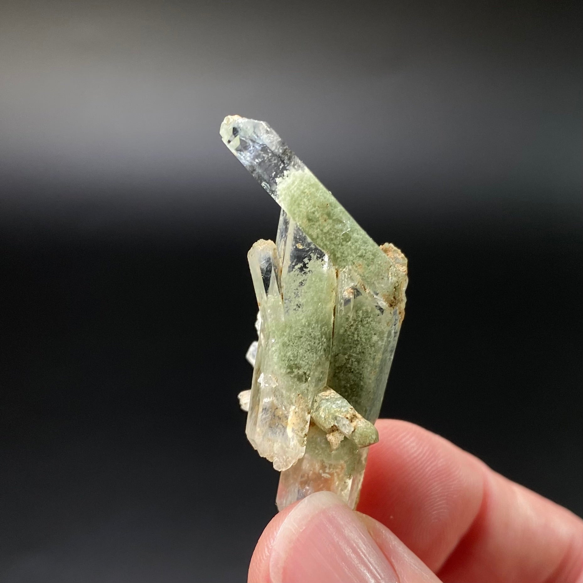 Chlorite Included Quartz Cluster