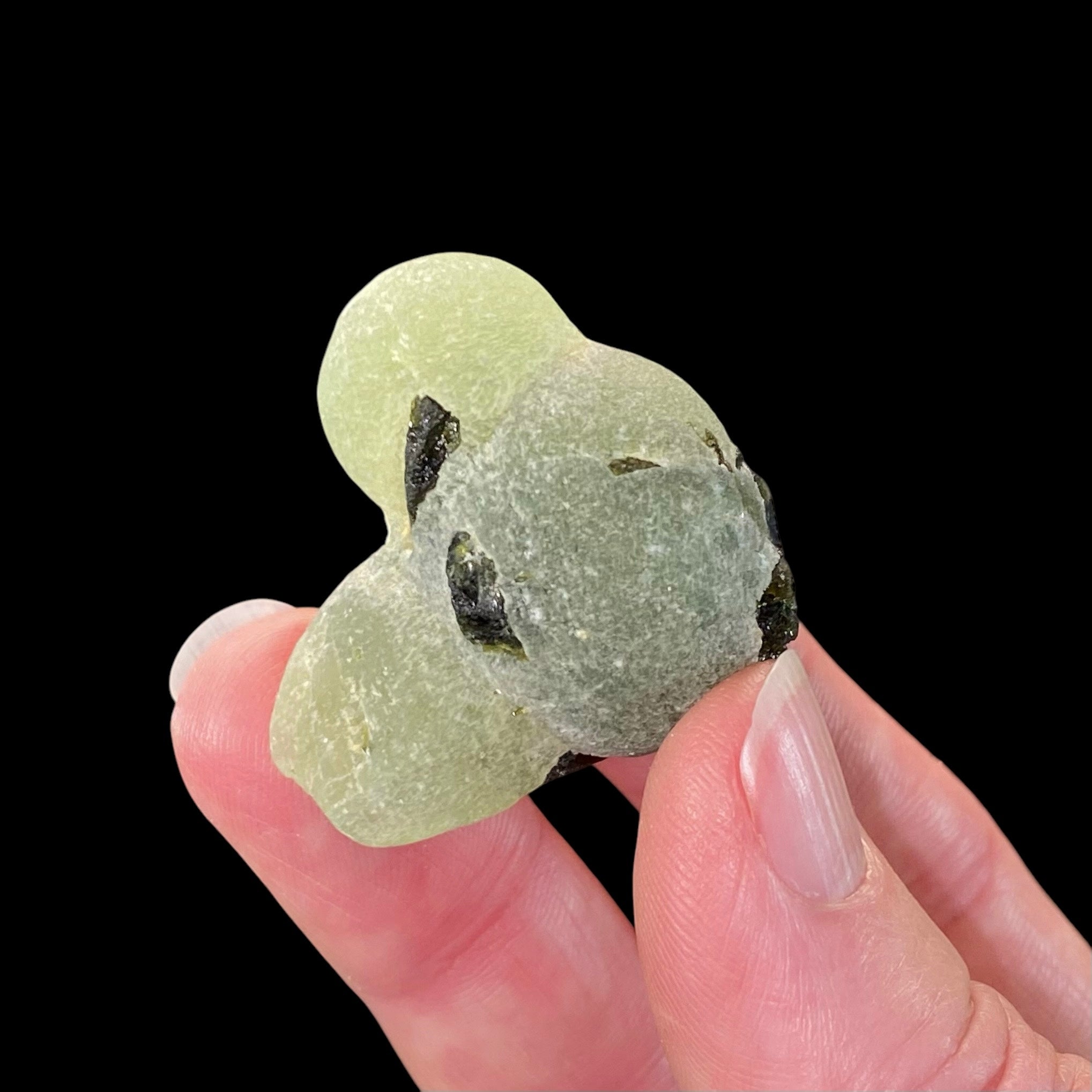 Botryoidal Prehnite Specimen with Epidote, Kayes Region, Mali