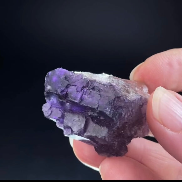 Deep Purple Fluorite Specimen