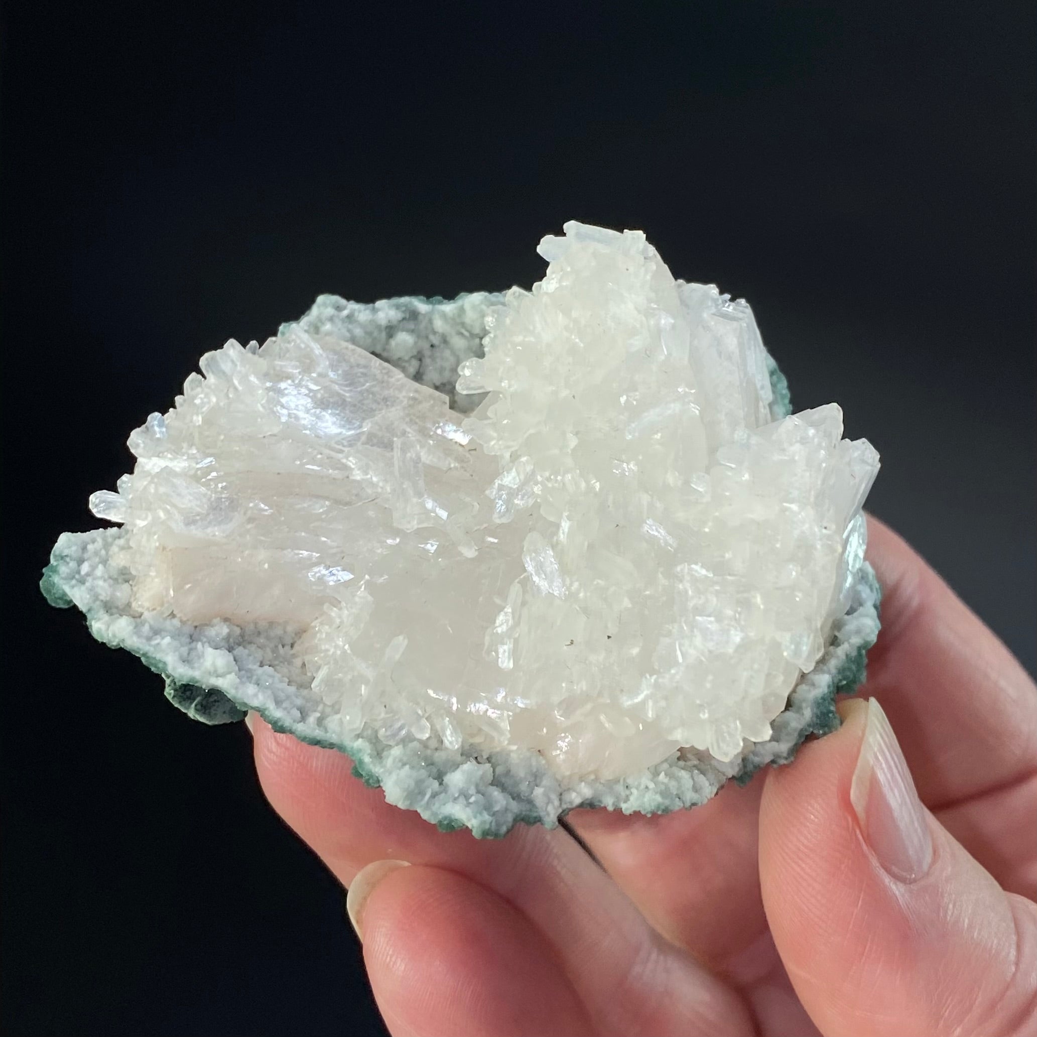Heulandite Crystals with Stilbite  & Chalcedony, Jalgaon, Maharashtra, India