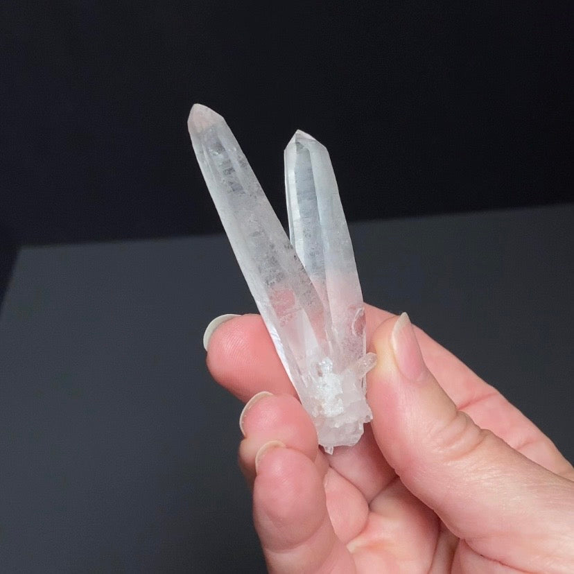 V Shaped Twin Quartz Crystal Cluster