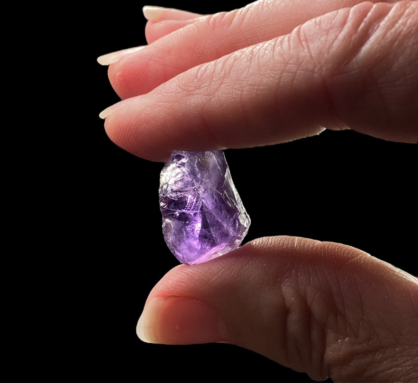 Deep Purple Amethyst Quartz Crystal