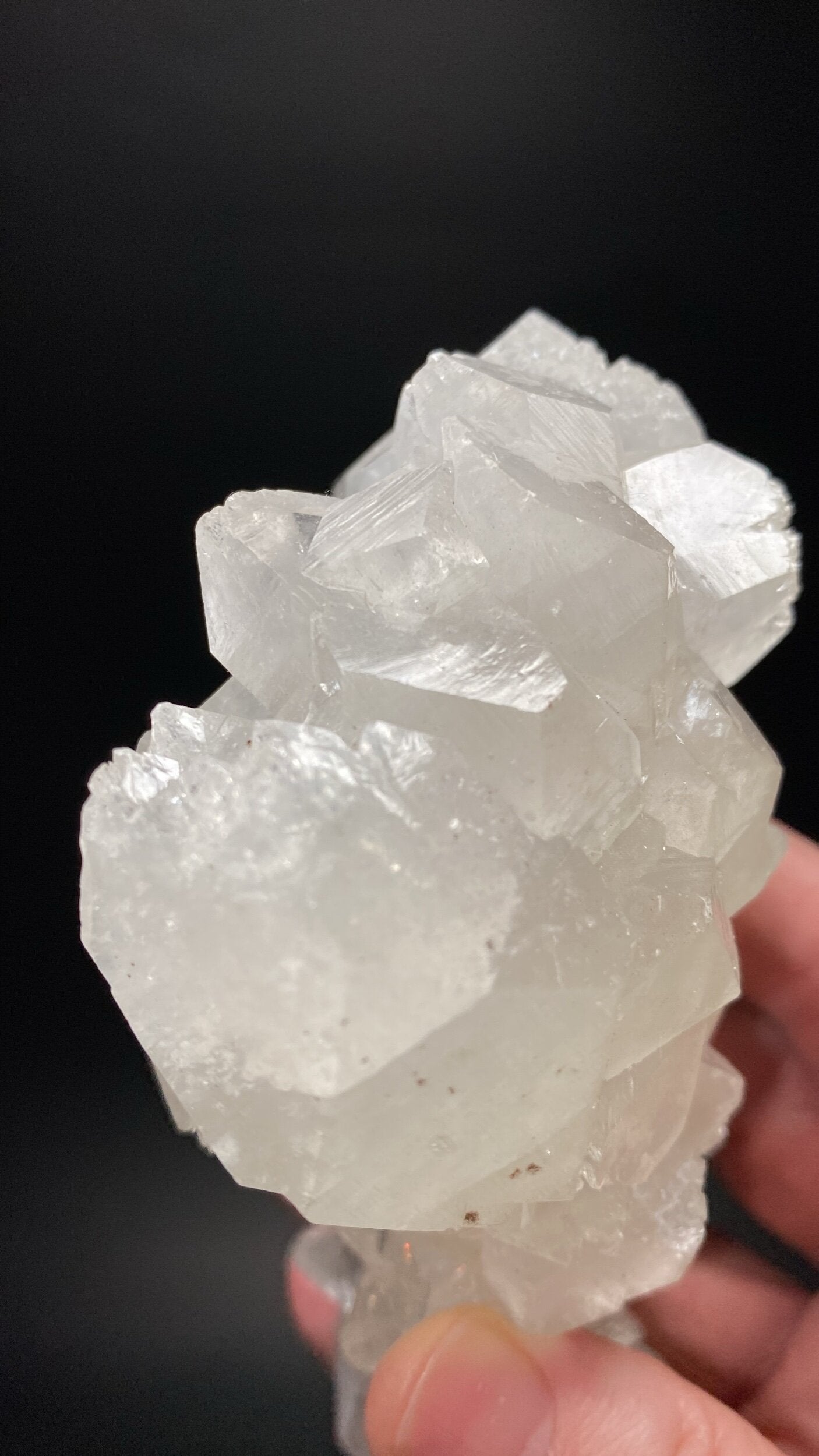 Clear Apophyllite Stalactite Formation Cluster