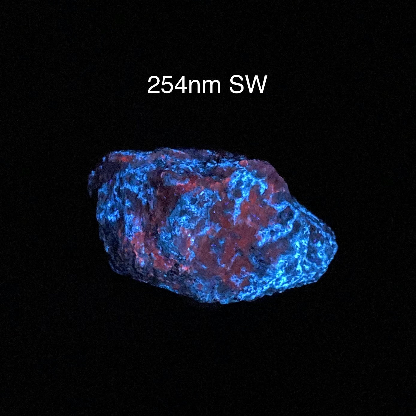 Fluorescent Hydrozincite with Calcite, Long Lake Zinc Mine, Ontario, Canada